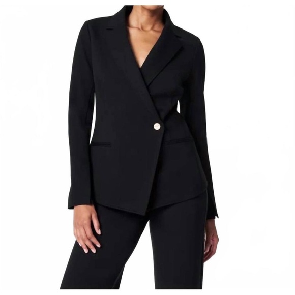 NWT Spanx Black Perfect Asymmetric Classic
Tailored Blazer Sz XS - Picture 1 of 10
